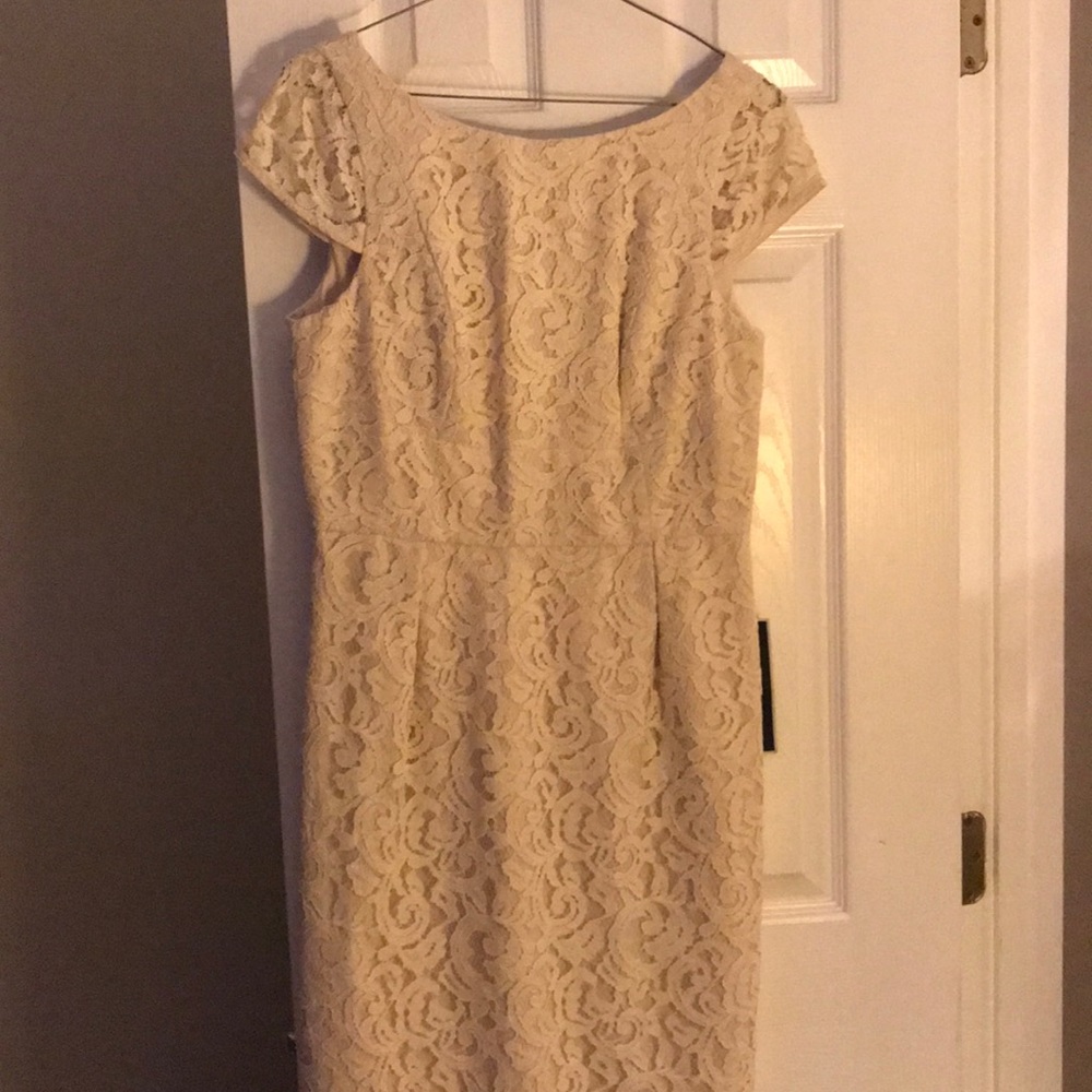 Jcrew Lace cream dress